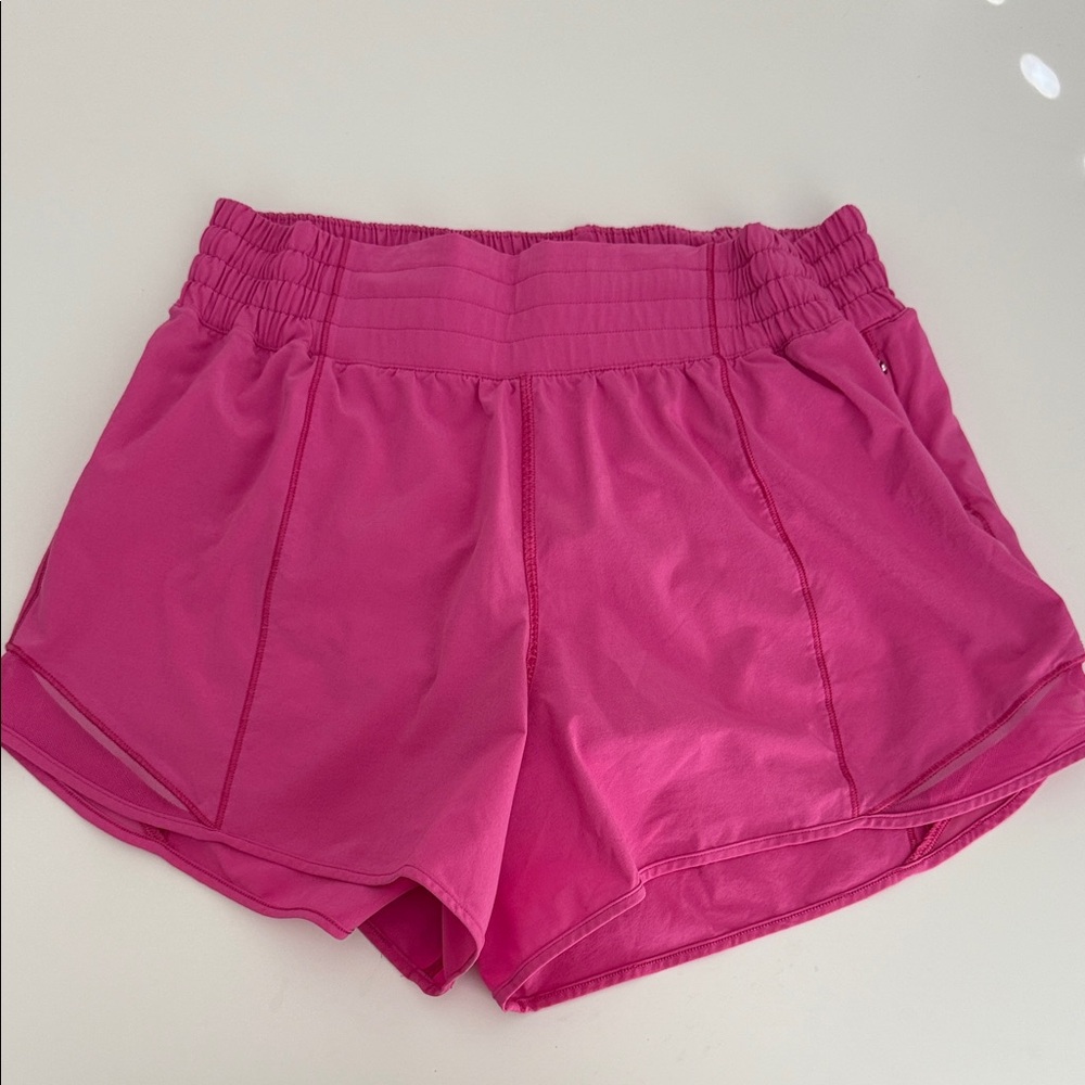 Lululemon Athletica Bright Pink Athletic Shorts
